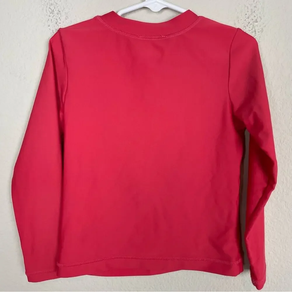 Hanna Andersson Pink Floral Printed Rash Guard 110/ 5